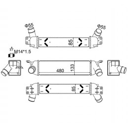 LADELUFTKÜHLER HYUNDAI 2.5...