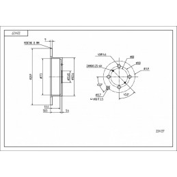 BREMSSCHEIBE HINTEN YARIS...