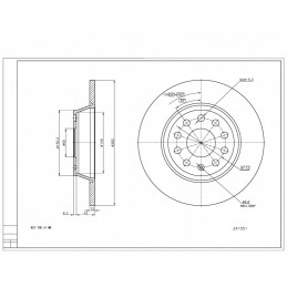 BREMSSCHEIBE HINTEN AUDI A3...