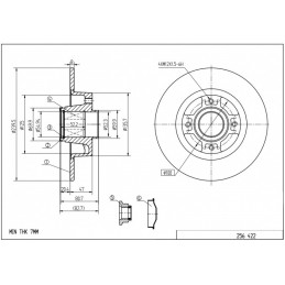 BREMSSCHEIBE /T/CLIO III...