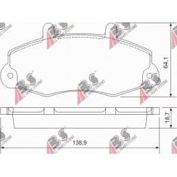 BREMSBELÄGE FORD TRANSIT 14...