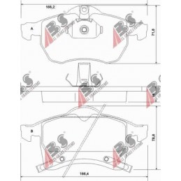 BREMSBELÄGE OPEL ASTRA G,...