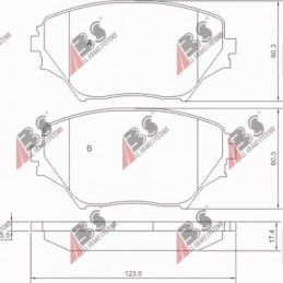 BRAKE CLIPS. TOYOTA RAV-4...