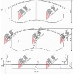 BRAKE CLIPS. MITSUBISHI...