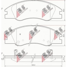 BREMSBELÄGE. KIA CERATO 04-...