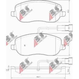 BREMSBELÄGE FIAT CROMA 05-...