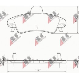 BRAKE CLIPS. FORD MONDEO...