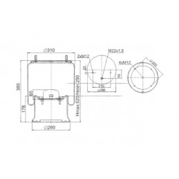 Luftfeder SAF 905966